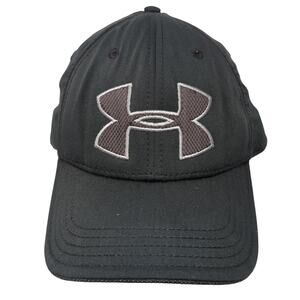Under Armour Heatgear Fitted Baseball Cap Black XL Embroidered Vented Holes